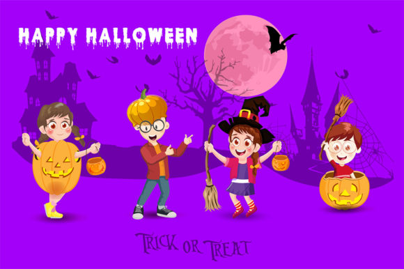 Download Trick or Treat Kids Halloween Party - Kids halloween Collection
