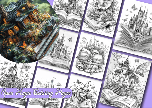 Download Open Magic Coloring Book for Adults - Magic coloring Collection