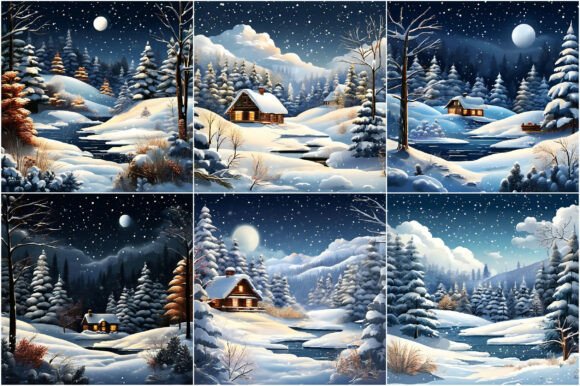Download Winter Background Digital Papers - Winter background Collection