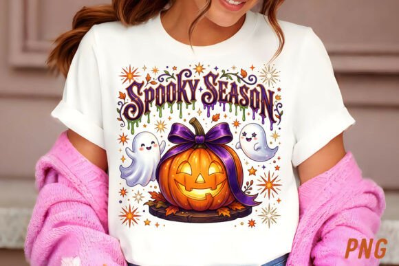 Download Spooky Season Pumpkin Ghosts PNG - Premium Resources